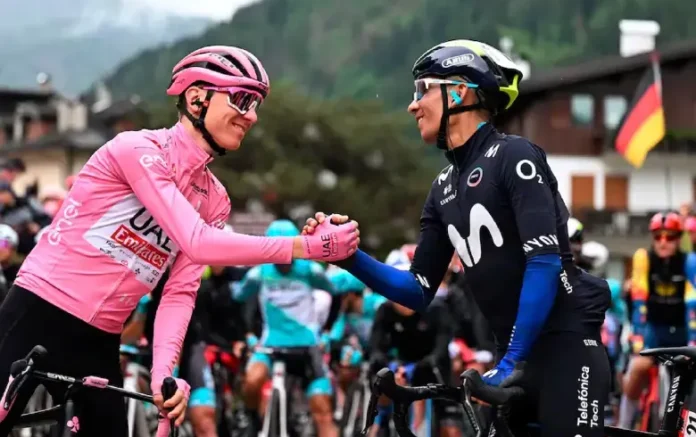 “Nairo Quintana durante el conversatorio del Giro de Rigoberto Urán en Barranquilla”