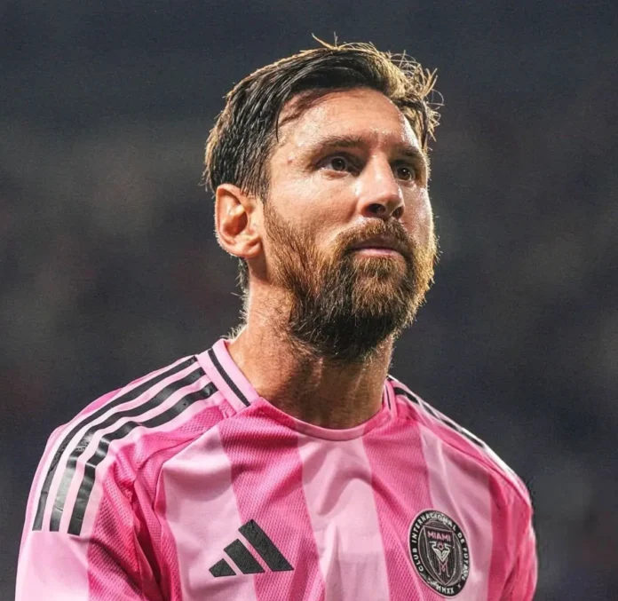 Messi celebrando el título con Inter Miami