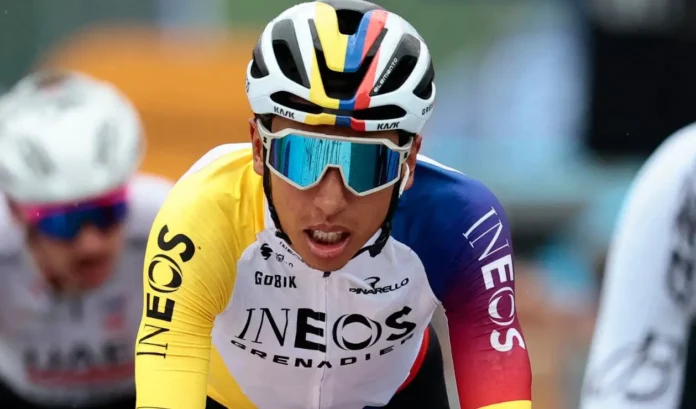 Egan Bernal durante el Campeonato Nacional de Ruta 2026 en Zipaquirá