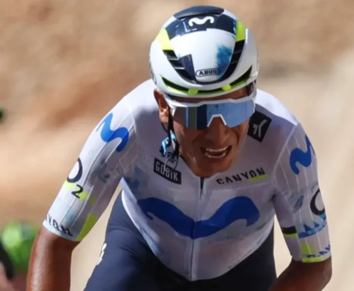 Nairo Quintana ascendiendo en Jebel Mobrah 2026