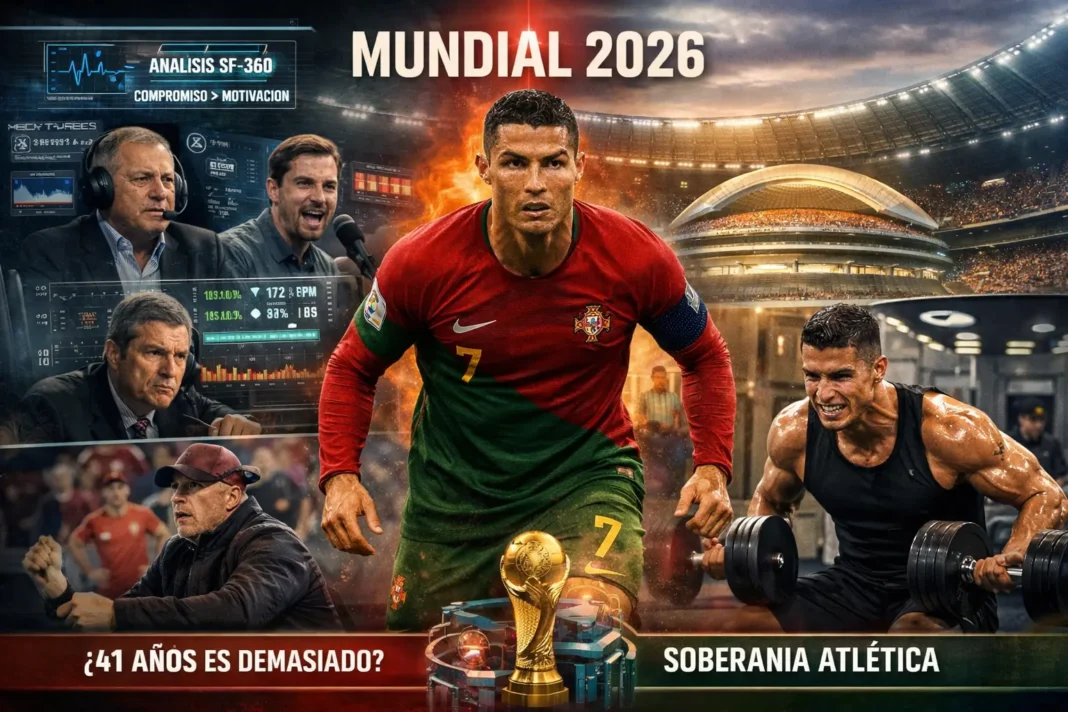 La presencia de Cristiano Ronaldo en el Mundial 2026 genera un debate sin precedentes entre su rendimiento físico