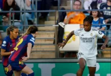Linda Caicedo anota doblete al Barcelona en la Champions femenina: Brillo en la tormenta Linda Caicedo goles Real Madrid Champions.