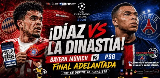 Luis Díaz y Bayern Múnich vs PSG EN VIVO: Horario y dónde ver la Semifinal de Champions League 2026