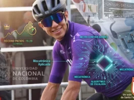 Javier Jamaica ciclista del Nu Colombia e ingeniero mecatrónico.