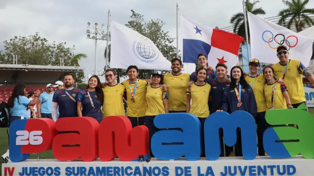 Atletas de la Selección Colombia ganadores de medallas en los Juegos Suramericanos de la Juventud Panamá 2026.