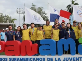 Atletas de la Selección Colombia ganadores de medallas en los Juegos Suramericanos de la Juventud Panamá 2026.
