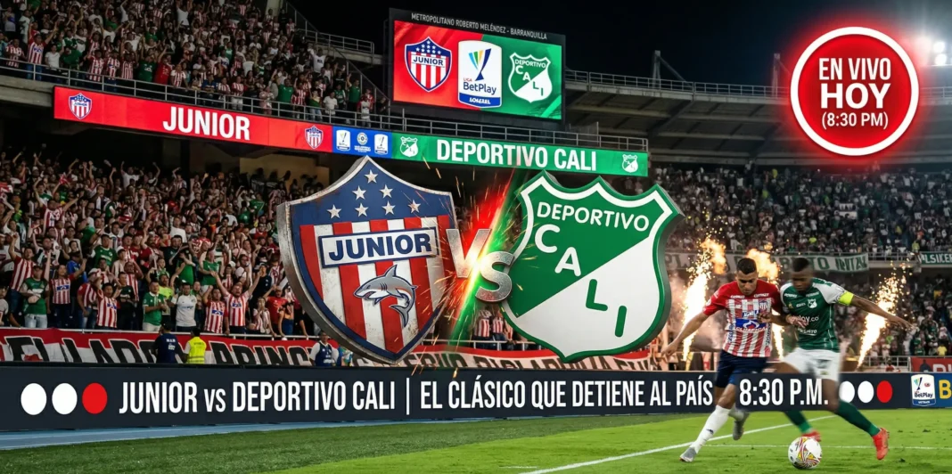 Transmisión EN VIVO HOY: Junior vs Deportivo Cali - Liga BetPlay.