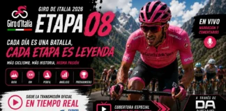 Giro de Italia 2026 en vivo etapa 8: Transmisión y Directo Giro de Italia 2026 en vivo etapa 8: Transmisión y Directo