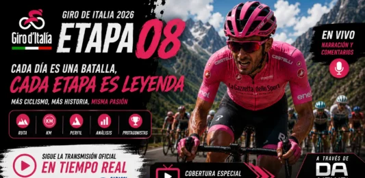 Giro de Italia 2026 en vivo etapa 8: Transmisión y Directo