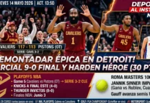 Cavaliers vs Pistons Game 5: Remontada y resultados NBA Playoffs 2026. Cleveland Cavaliers vs Detroit Pistons Playoffs 2026