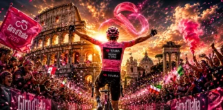 Giro d’Italia 2026: Gran final en Roma y coronación de Vingegaard Pelotón del Giro d'Italia recorriendo las calles históricas de Roma durante la etapa final.