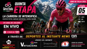 Giro d'Italia 2026 Etapa 5 EN VIVO HOY: Resultados y Clasificación