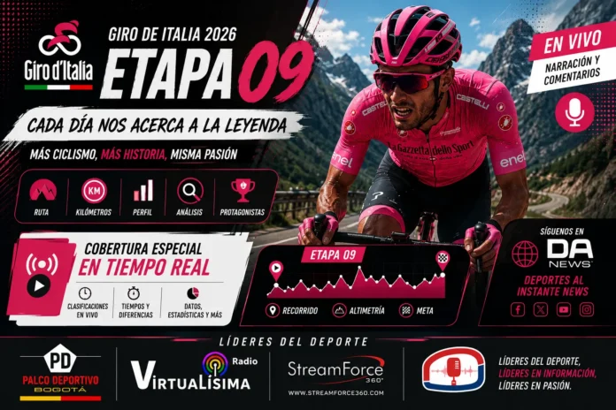 Jonas Vingegaard celebrando en solitario con los brazos en alto tras ganar la etapa 9 del Giro de Italia 2026 en la cima de Corno alle Scale.