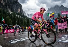 Giro d’Italia: Historia, Leyendas y Impacto Económico Ciclistas compitiendo en una etapa de alta montaña del Giro d'Italia.