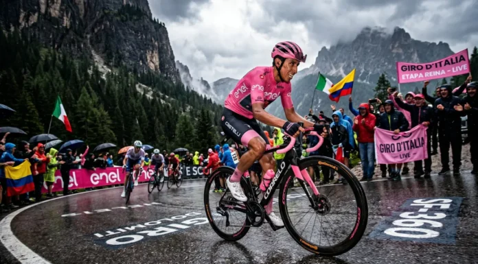 Giro d’italia: historia, leyendas y impacto económico Ciclistas compitiendo en una etapa de alta montaña del Giro d'Italia.