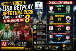 Cuartos de Final Liga BetPlay 2026: Cruces, Fechas y Clasificados
