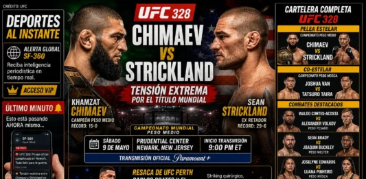 Cartelera completa y análisis del UFC 328 Chimaev vs Strickland. Horarios de Paramount+ y lo último tras UFC Perth con Carlos Prates
