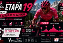 Sepp Kuss domina en Piani di Pezzè y Jonas Vingegaard sigue líder Perfil de los Dolomitas, etapa reina del Giro d'Italia 2026.