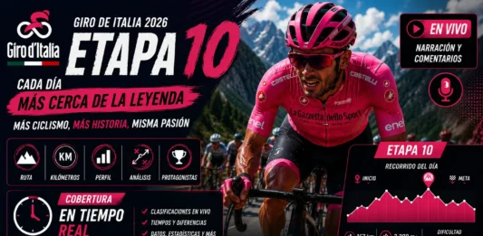 Bicicleta de contrarreloj individual rodando a alta velocidad por la costa de Versilia en la etapa 10 del Giro de Italia 2026.