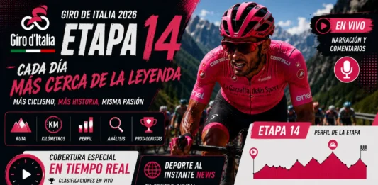 Escaladores puros coronando las rampas alpinas cubiertas de nieve en los márgenes de la carretera durante la etapa 14 del Giro de Italia 2026.