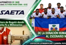Saeta patrocinador de Haití Mundial 2026: Historia y Veracidad Camiseta oficial de la selección de fútbol de Haití confeccionada por la marca bogotana Saeta para el Mundial 2026.