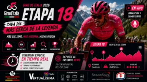 Pelotón de ciclistas rodando por las carreteras de la región del Véneto en la etapa 18 del Giro de Italia 2026