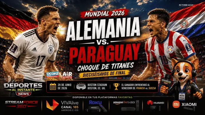 Partido Alemania vs Paraguay dieciseisavos de final Mundial 2026