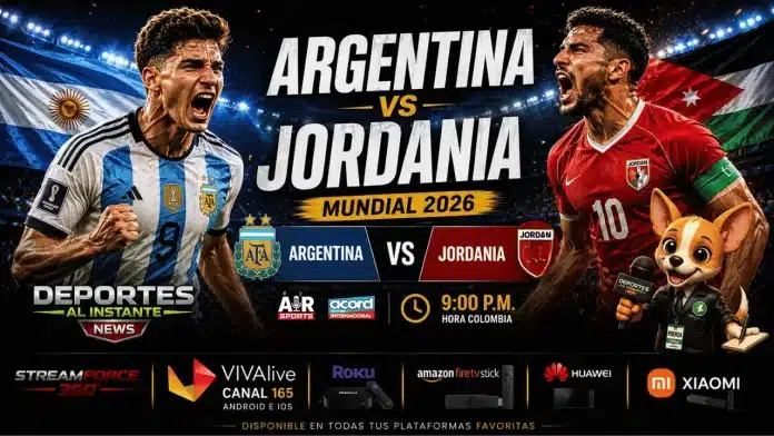 Argentina vs Jordania Mundial 2026 partido en vivo