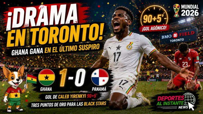 Ghana logra un sufrido triunfo sobre Panamá en el BMO Field