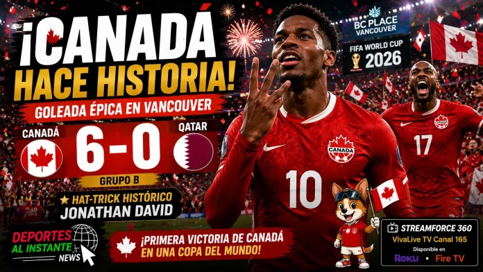 Canadá vs Qatar en el BC Place de Vancouver