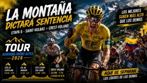 Ciclistas subiendo durante la etapa 6 del Tour Auvergne-Rhône-Alpes 2026