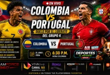 Colombia vs Portugal en vivo: Cima del Grupo K en juego Luis Díaz y Cristiano Ronaldo enfrentándose en el Hard Rock Stadium.
