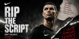 Cristiano Ronaldo y Nike: El verdadero significado de «RIP THE SCRIPT Cristiano Ronaldo lanza mensaje disruptivo junto a Nike
