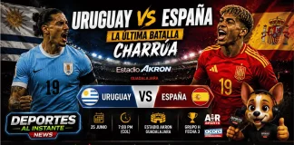 Uruguay vs. España: Todo o nada por la clasificación Federico Valverde en plena acción con la camiseta uruguaya