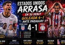 Estados Unidos golea 4-1 a Paraguay en debut del Mundial 2026