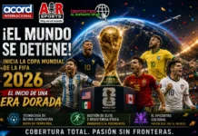¡Inicia el Mundial 2026! Alianza AIR-ACORD-StreamForce 360 para una cobertura global Aficionados celebrando el partido inaugural de la Copa Mundial de la FIFA 2026 en los estadios modernos.