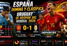 España vence a Uruguay 1-0: Clasificación y Resumen Mundial 2026 Jugadores de la selección de España celebrando la victoria ante Uruguay en el Mundial 2026