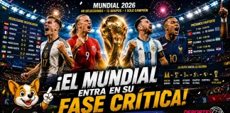 Mundial 2026: Balance de grupos y agenda deportiva completa Acción vibrante en un partido de la fase de grupos del Mundial 2026