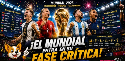 Acción vibrante en un partido de la fase de grupos del Mundial 2026