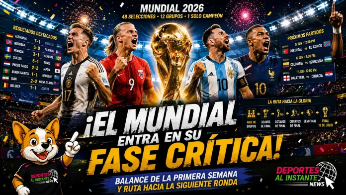 Acción vibrante en un partido de la fase de grupos del Mundial 2026