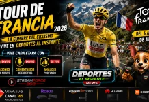 Tour de Francia 2026 recorrido favoritos latinos pelotón de favoritos en una etapa de montaña del Tour de Francia 2026
