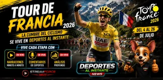 Tour de Francia 2026 recorrido favoritos latinos pelotón de favoritos en una etapa de montaña del Tour de Francia 2026