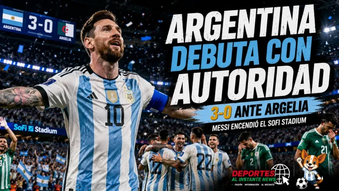 Lionel Messi marca el primer gol de Argentina en el Mundial 2026 contra Argelia