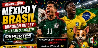 Mundial 2026: México y Brasil avanzan a dieciseisavos La plantilla de México celebra junto a su afición en el Estadio Azteca tras asegurar la clasificación