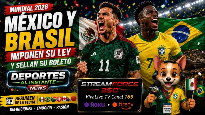 La plantilla de México celebra junto a su afición en el Estadio Azteca tras asegurar la clasificación
