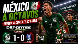 Victoria de México ante Corea del Sur en el Estadio Akron