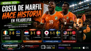 Nicolas Pépé festeja tras anotar para Costa de Marfil ante Curazao