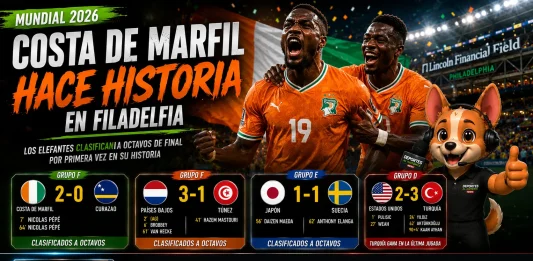Nicolas Pépé festeja tras anotar para Costa de Marfil ante Curazao