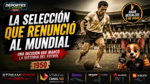 Equipo de fútbol de la selección de la India previo a un partido en la década de 1950