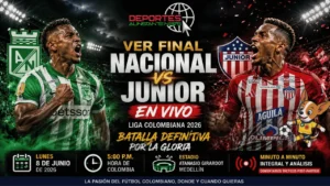Tribunas del Estadio Atanasio Girardot colmadas de aficionados verdolagas durante el partido de vuelta de la gran final de fútbol entre Atlético Nacional y Junior